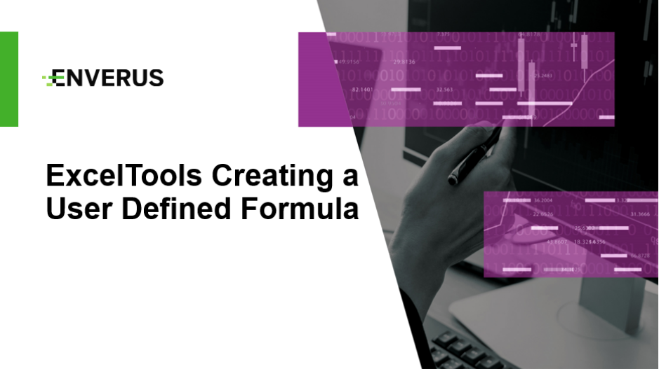 ExcelTools Creating a User Defined Formula