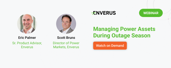 Enverus Webinar Banner - Managing Power Assets During Outage Season