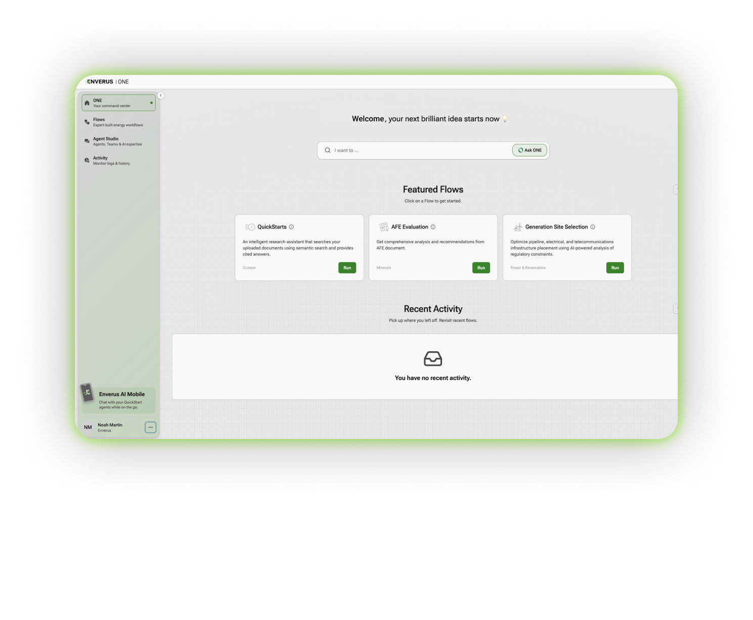 EnverusOne-screen